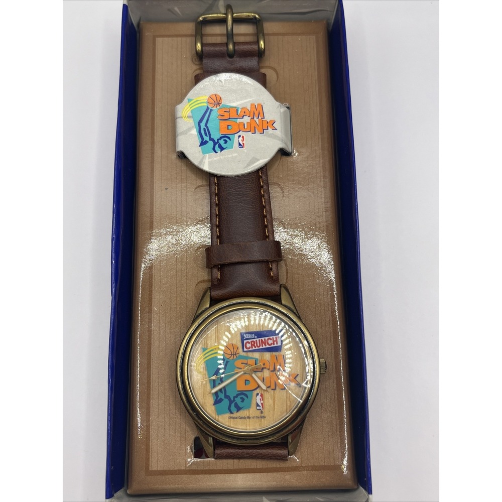 Vintage Nestle Crunch and Basketball Slam Dunk Quartz Watch- New Old Stock‎